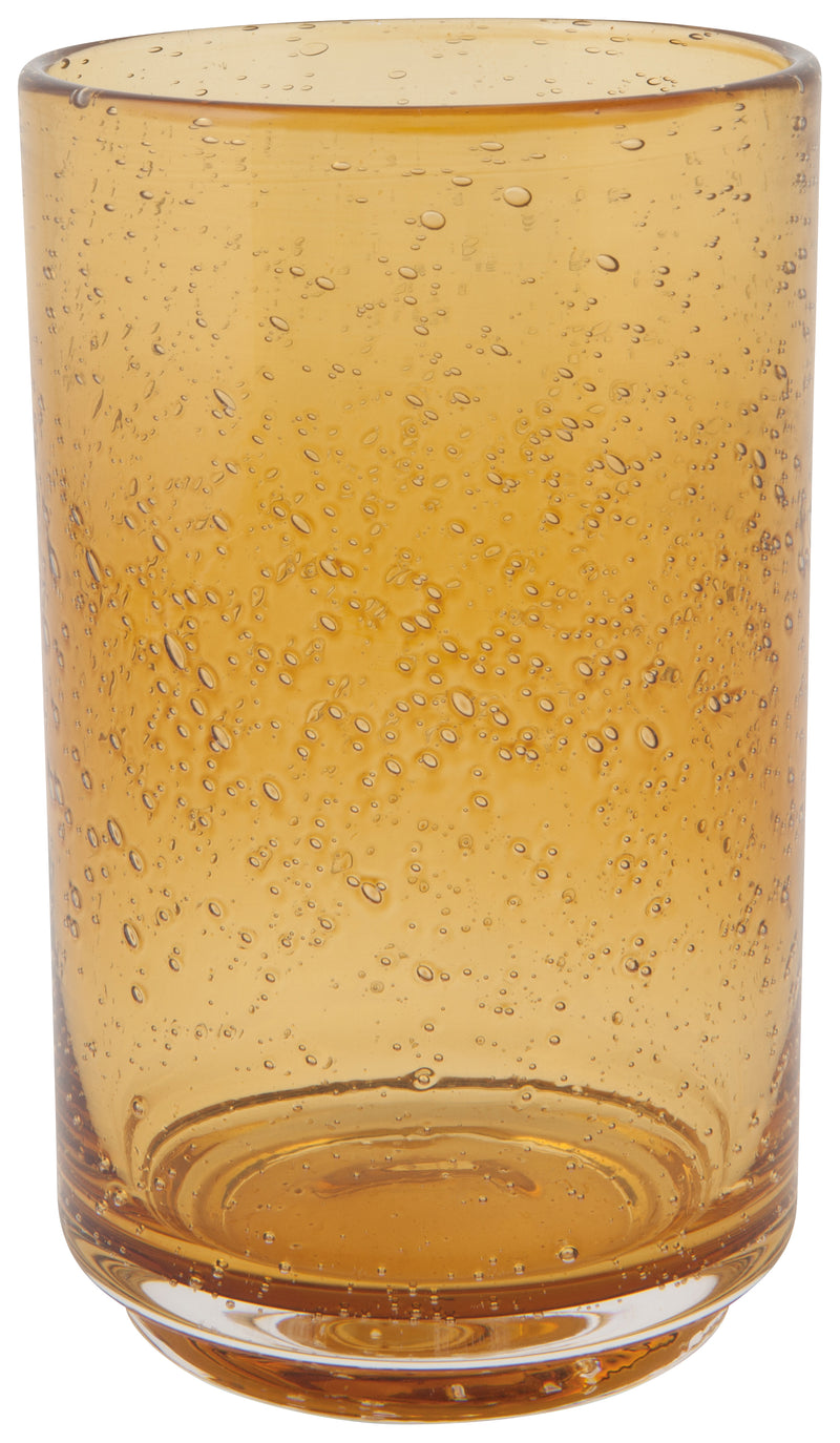 Bubbled Glass 17 oz - Amber