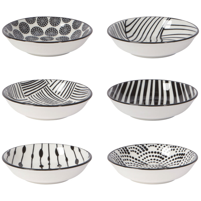 Bits and Dots Stamped Pinch Bowls Set of 6