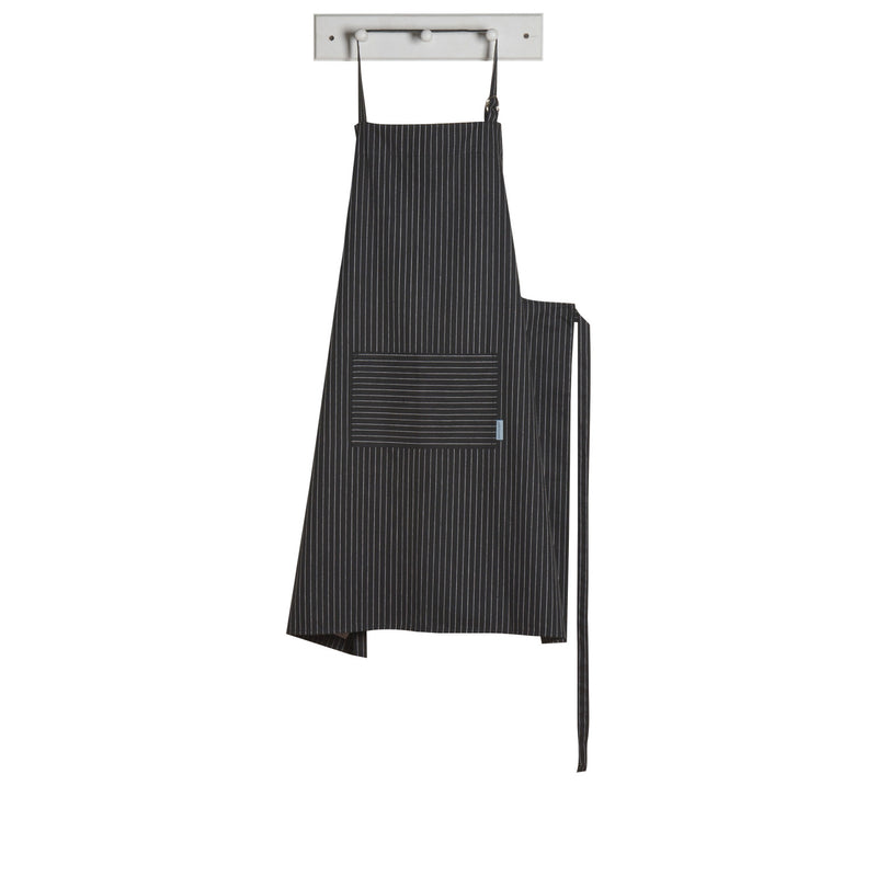 Black Pinstripe Oversized Mightly Apron
