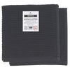 Set of 2 Ripple Dishcloths Black