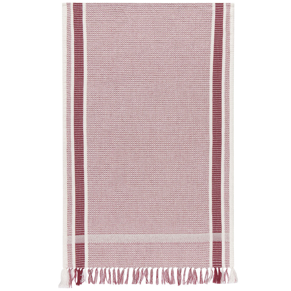 Tea Towel Soft Waffle Heirloom Wine