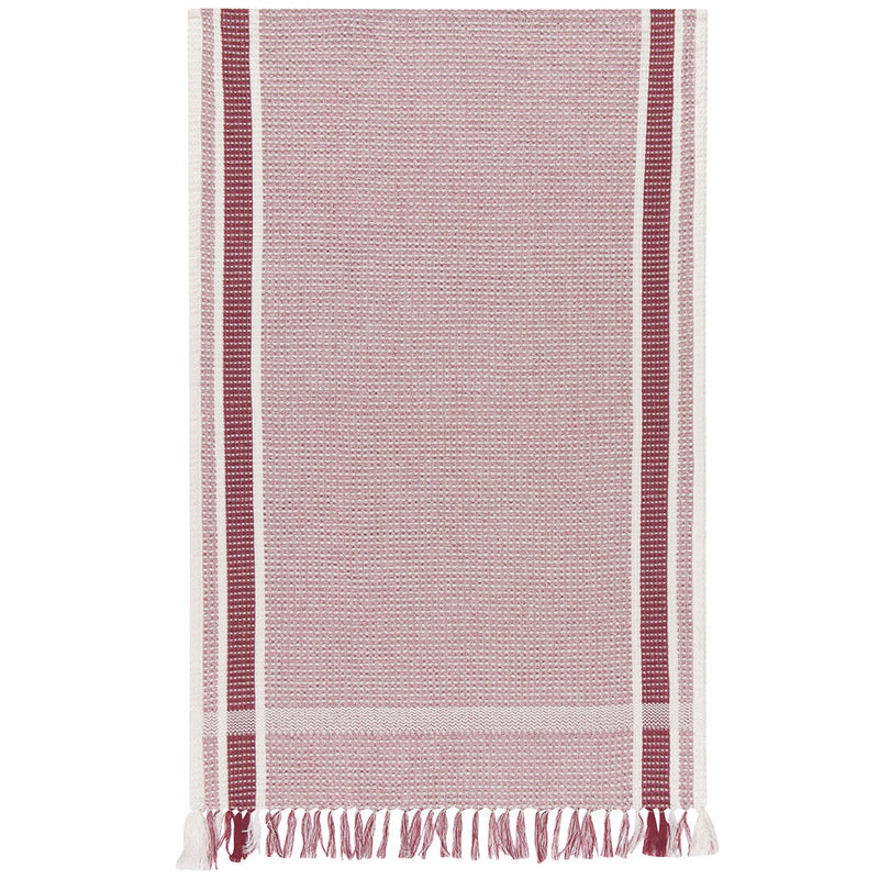 Tea Towel Soft Waffle Heirloom Wine