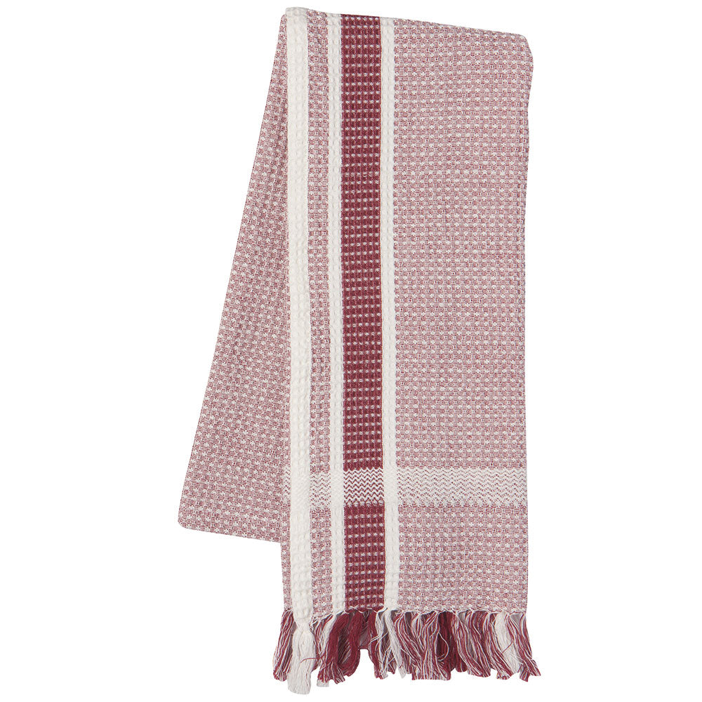 Tea Towel Soft Waffle Heirloom Wine