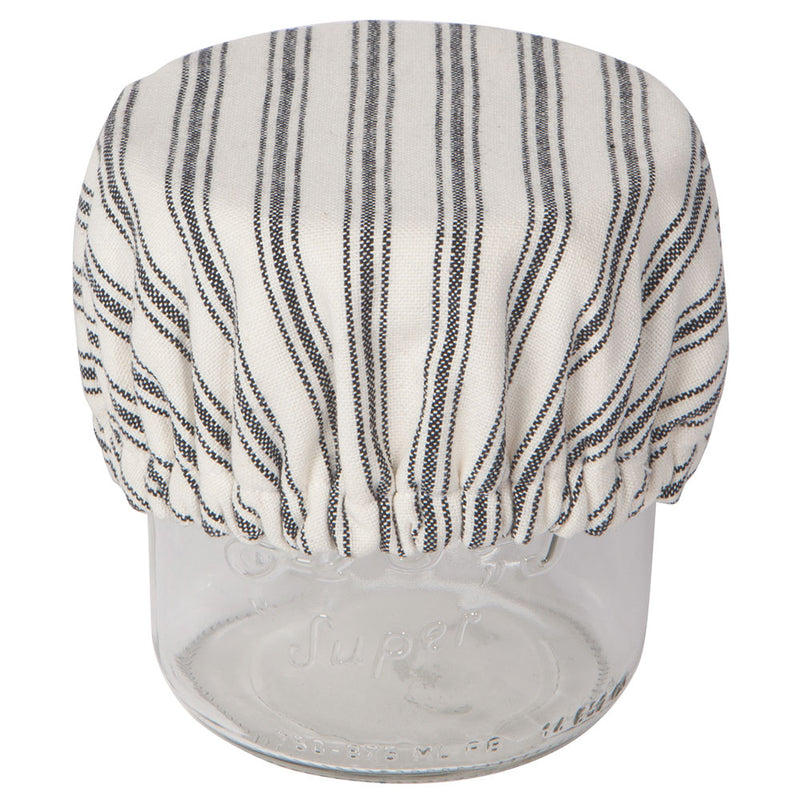 Set of 3 Mini Bowl Covers - Ticking Stripe large