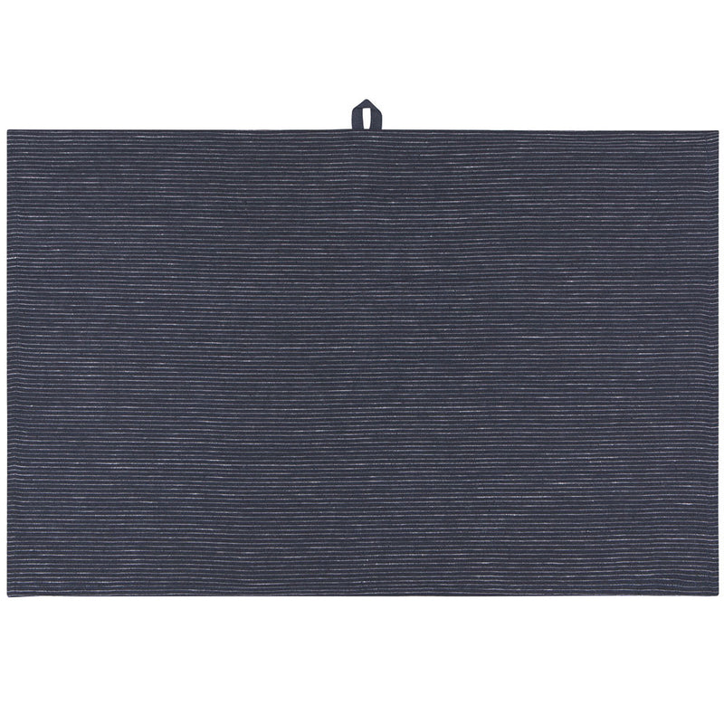 Linen Tea Towel Heirloom Midnight