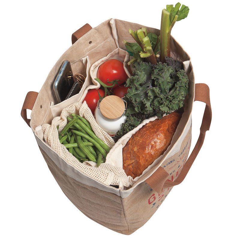 Market Tote Goods & Provisions with vegetables