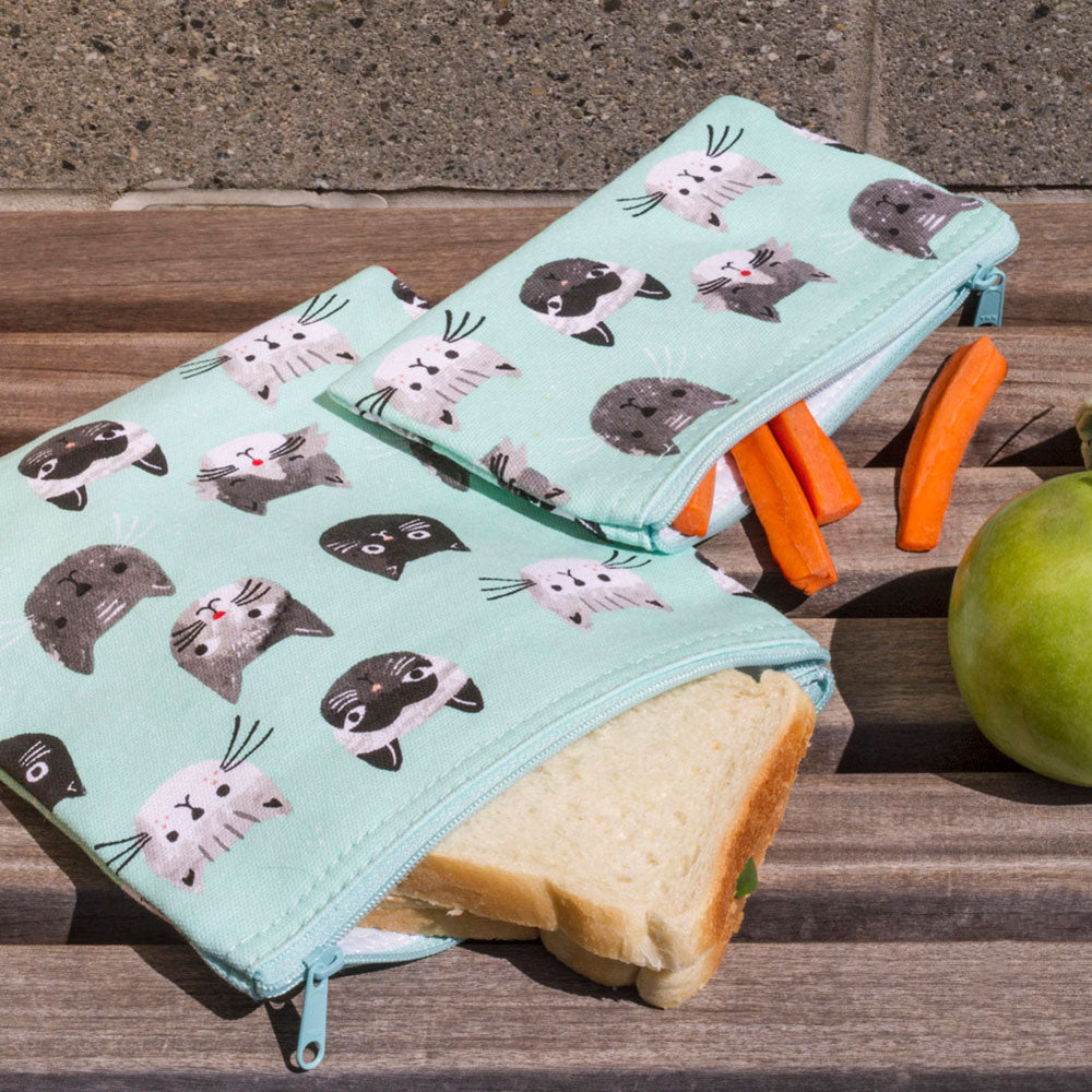 Bag Snack S/2 Cats Meow with Lunch