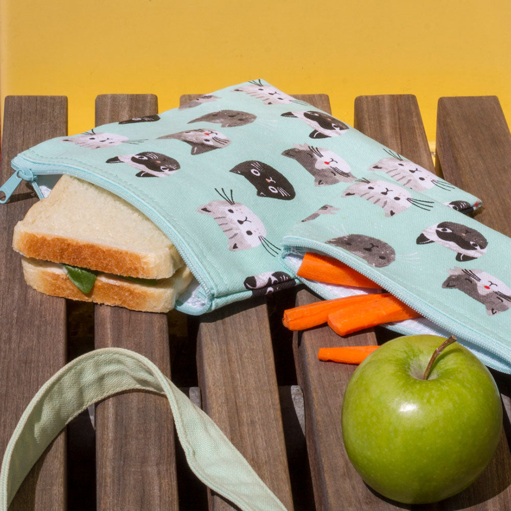 Bag Snack S/2 Cats Meow with Lunch