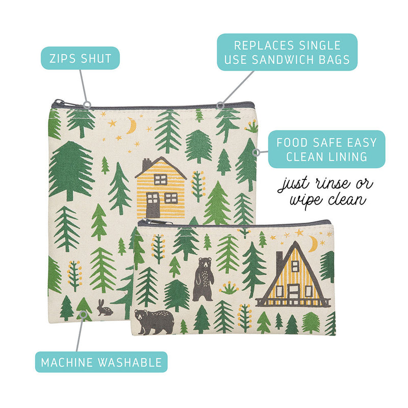 Bag Snack S/2 Wild & Free with description