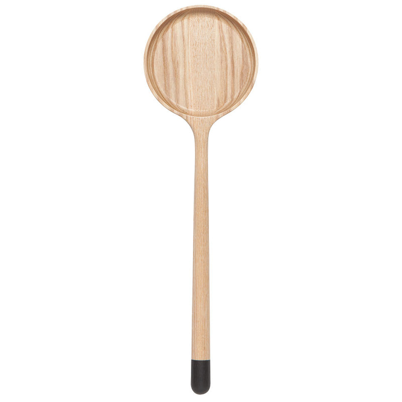 Set of 2 Globe Servers Set/2 Ash wood spoon