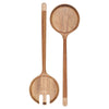 Set of 2 Globe Servers Set/2 Acacia wood 