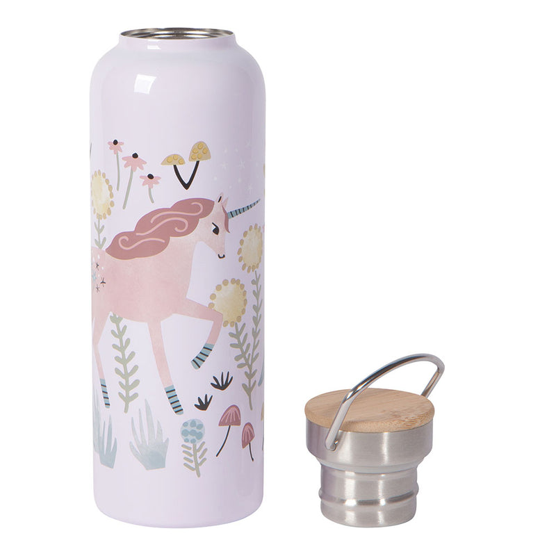 Water Bottle Unicorn with lid off