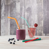 Set of 6 Silicone Smoothie Straws
