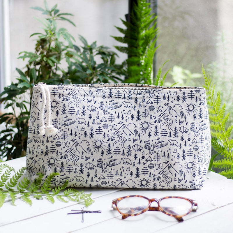 Bag Cotton Cosm Lg Stay Wild