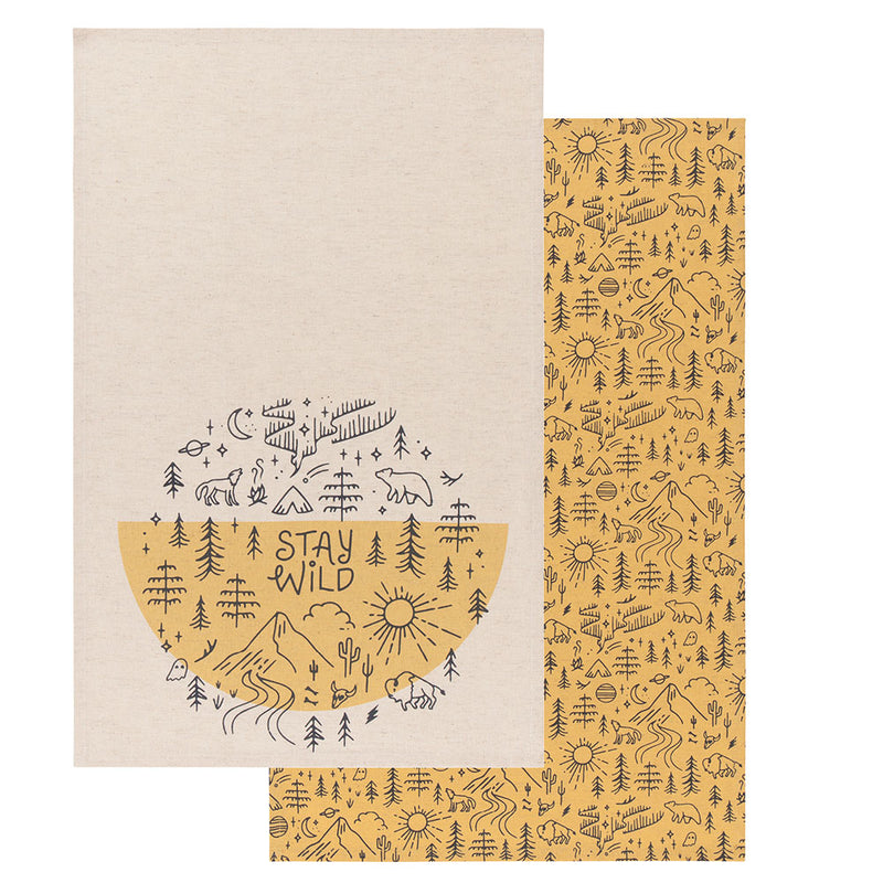 Tea Towel Set/2 Stay Wild