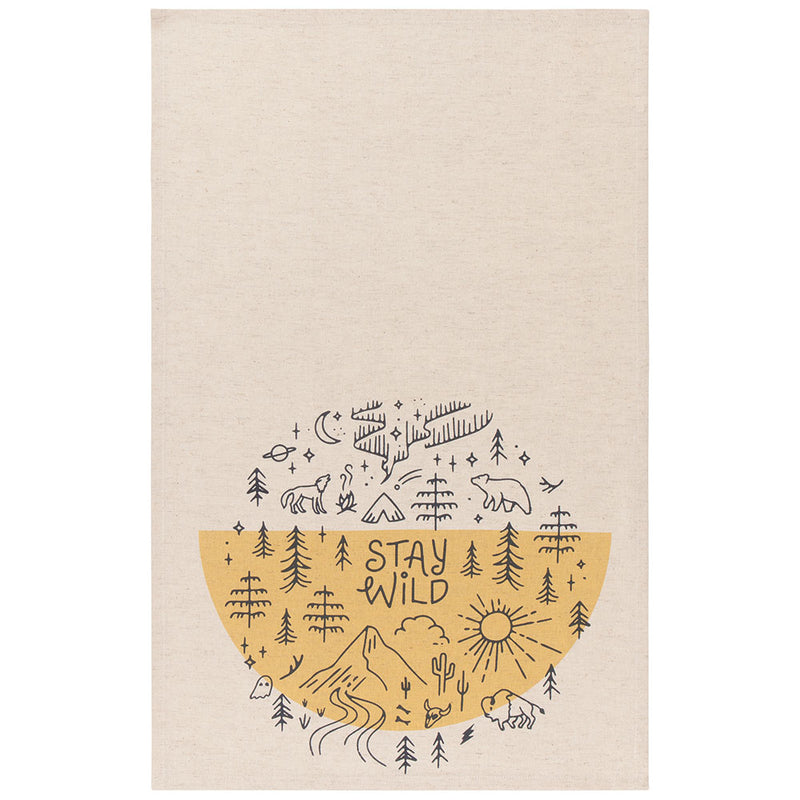 Tea Towel Set/2 Stay Wild beige