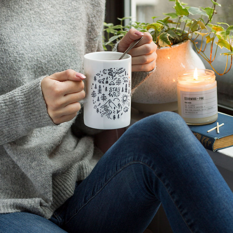 Woman with Mug Stay Wild 
