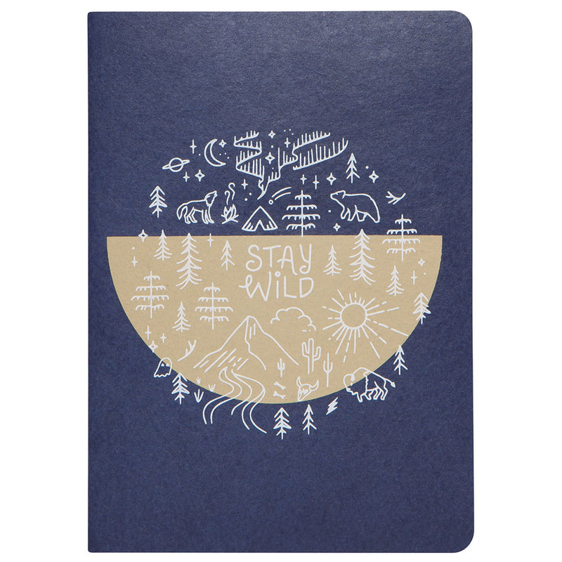 Notebook Set/2 Stay Wild blue front