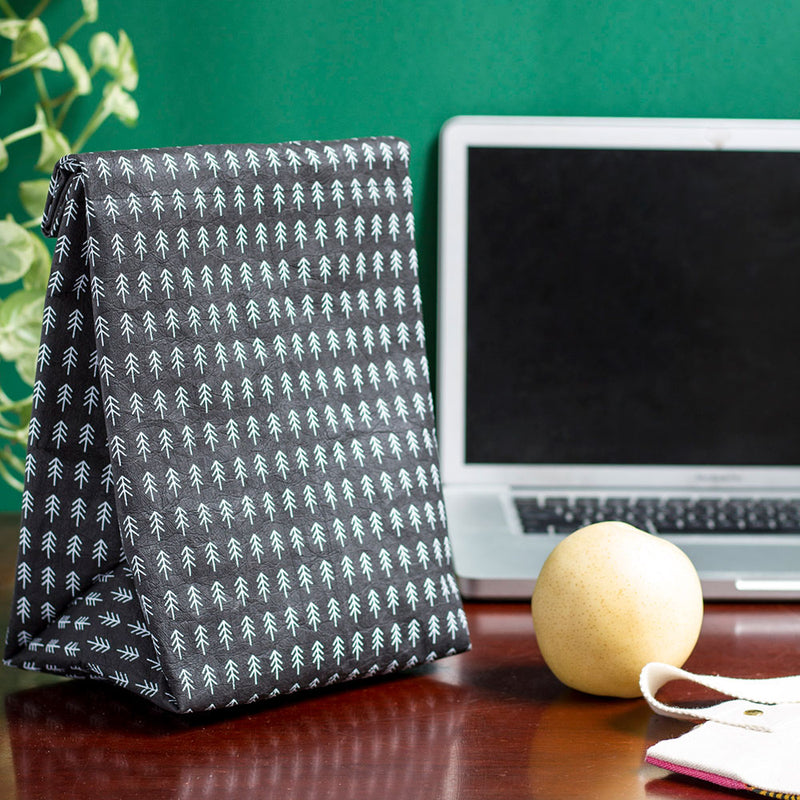 Lunch Bag Paper Adventure Awaits at desk