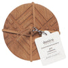 Coasters Wood Geo Set of 4