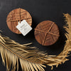 Coasters Wood Geo Set of 4