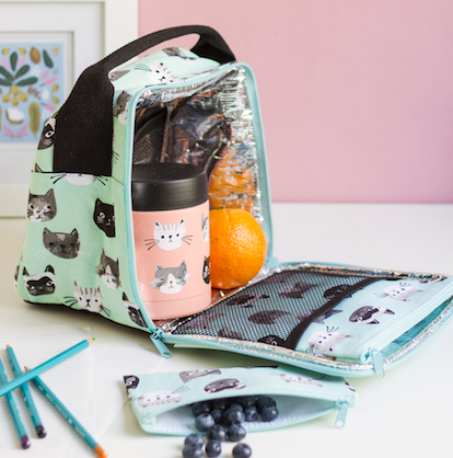 Danica Snack Bag Reusable Set of 2 Cats Meow