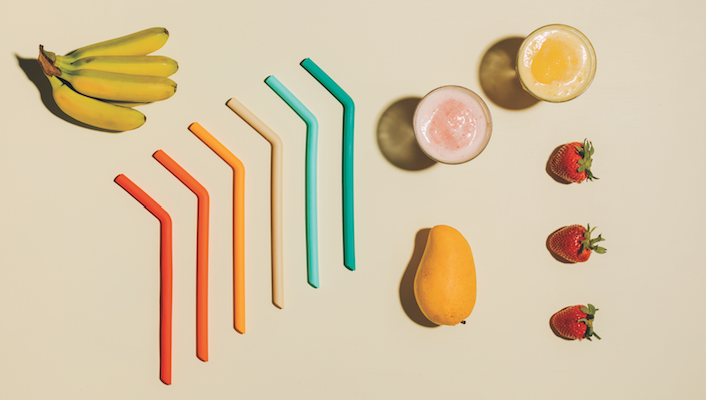 Danica Straws Smoothie Silicone Set of 6