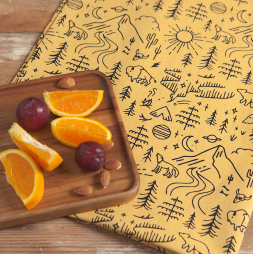 Danica Tea Towel Cotton Set of 2 Stay Wild Adventure