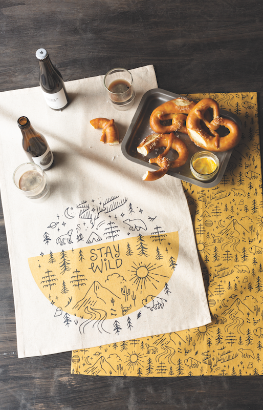 Danica Tea Towel Cotton Set of 2 Stay Wild Adventure