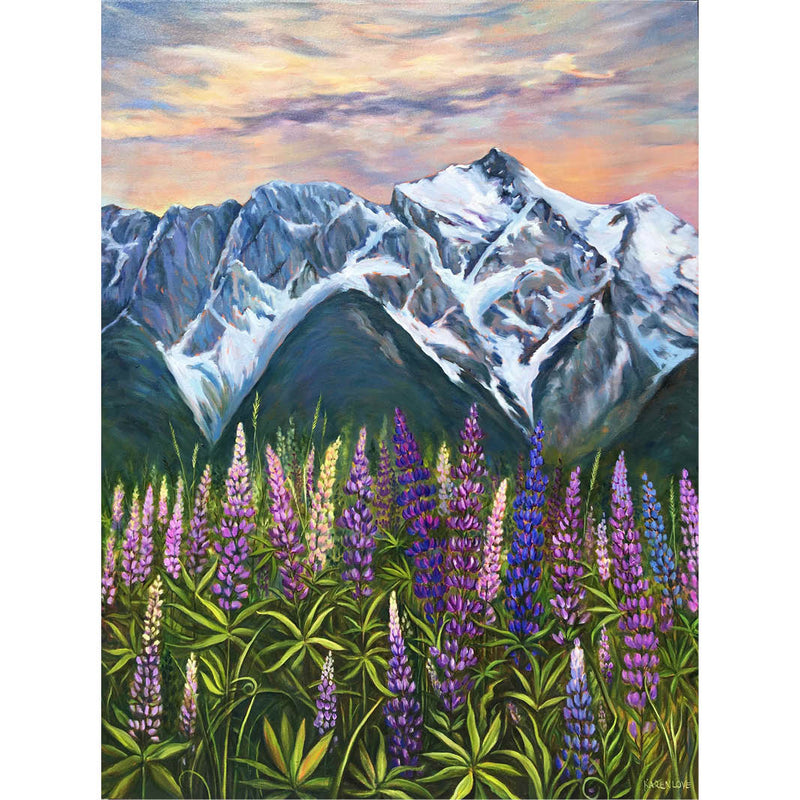 Lupin Magic - Karen Love Art Greeting Card