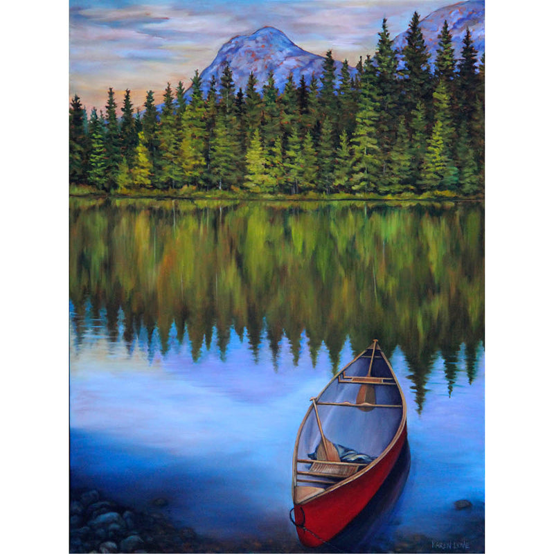 Mosquito Lake - Karen Love Art Greeting Card