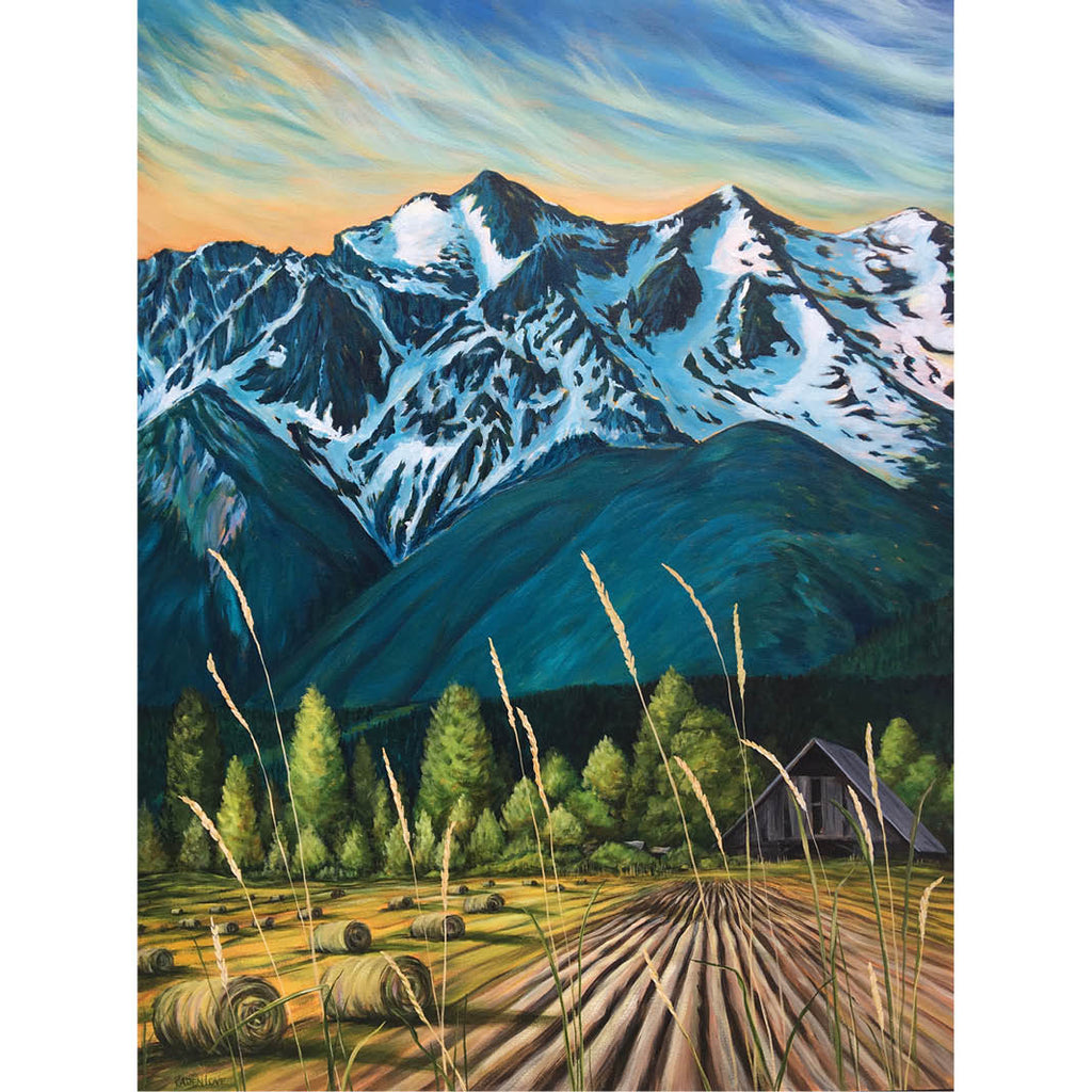 New Pots Bales - Karen Love Art Greeting Card