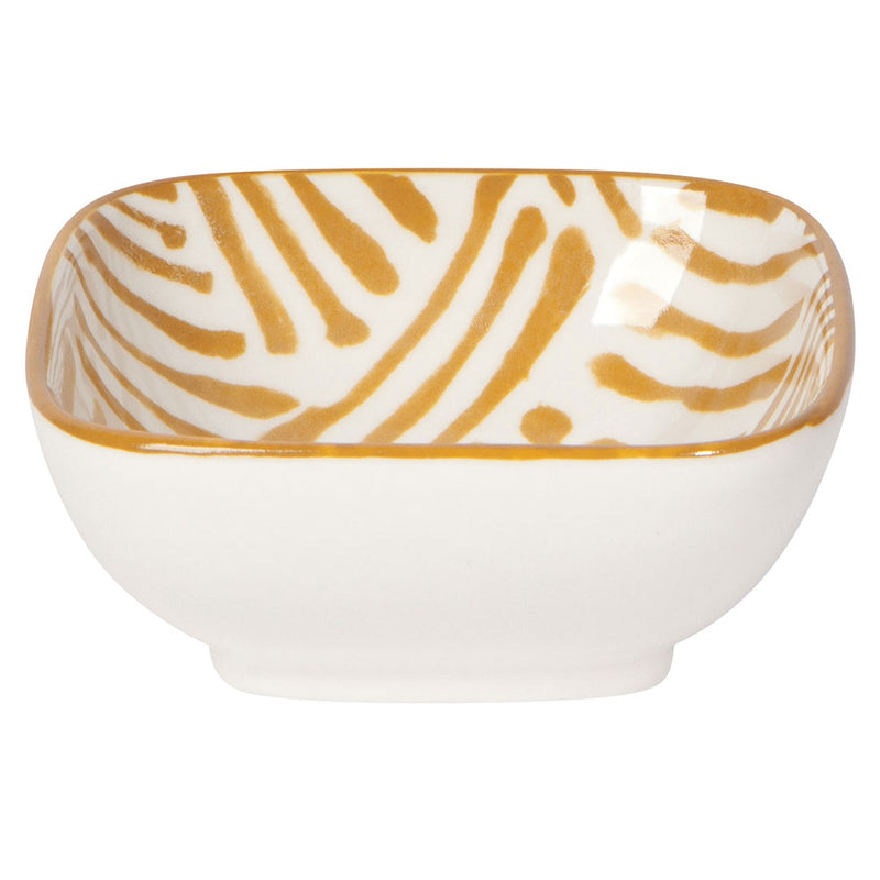 Pinch Bowl Sq Set/4 Mix & Prep orange design