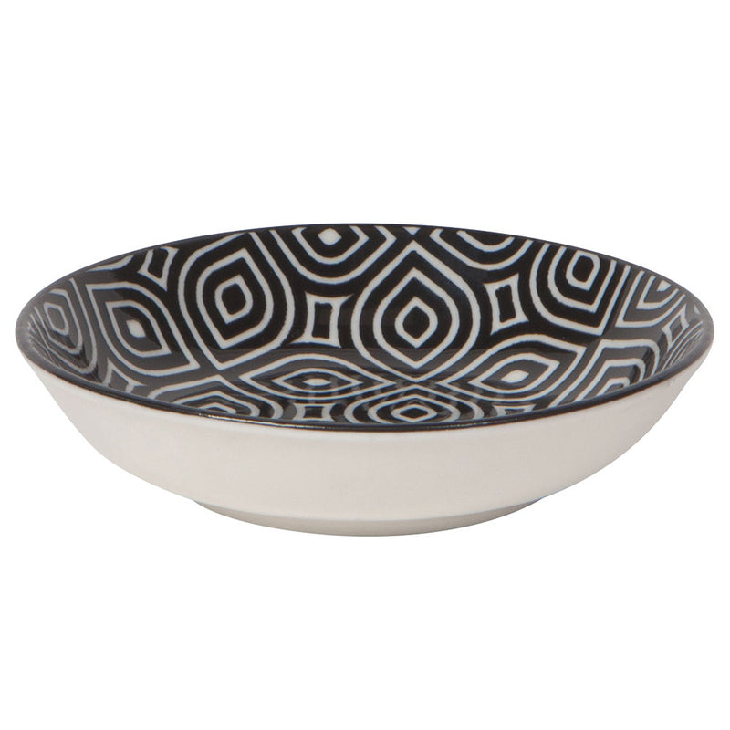 Pinch Bowl Set/6 Bits Dots Multi black design