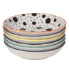 Pinch Bowl Set/6 Bits Dots Multi