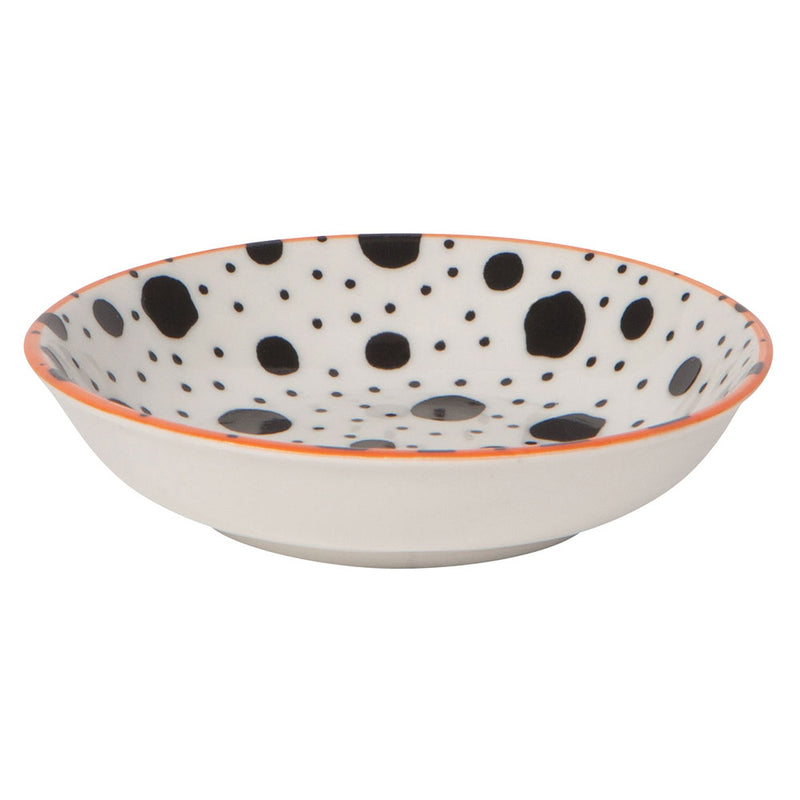 Pinch Bowl Set/6 Bits Dots Multi black dots