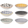 Pinch Bowl Set/6 Bits Dots Multi