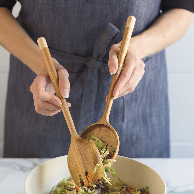 Woman using Set of 2 Globe Servers Set/2