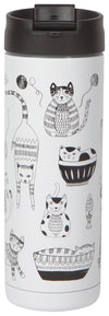 Danica Travel Mug Stainless Steel Cat Purr Party