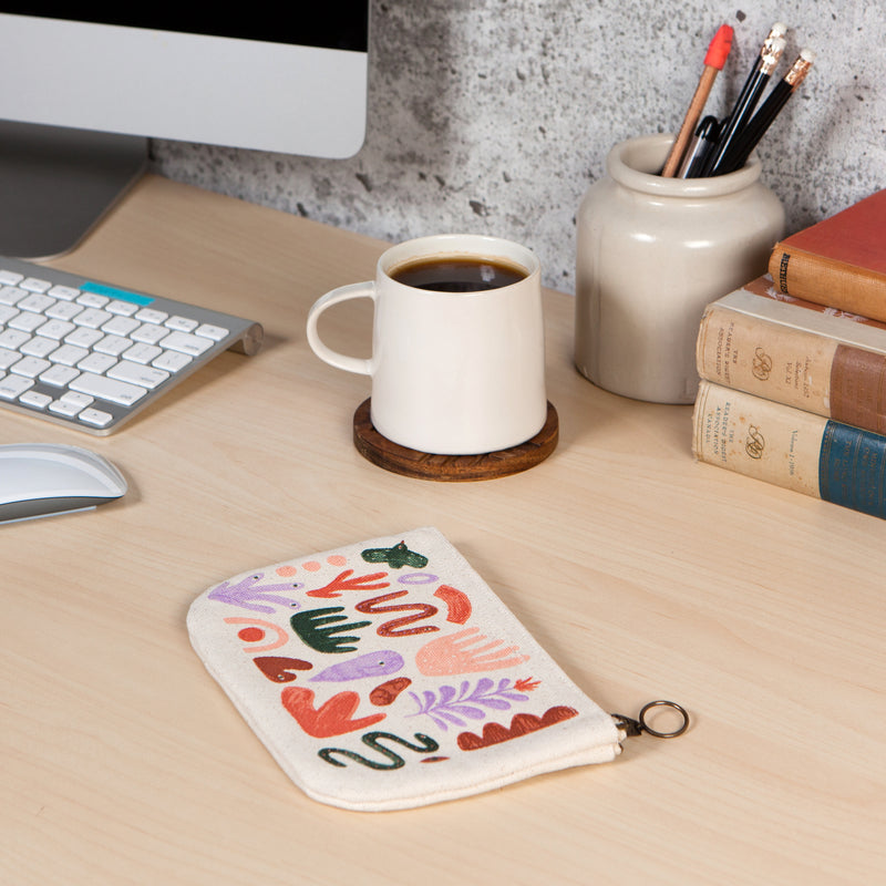 Danica Zipper Pouch Cotton Small Curio