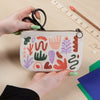 Danica Zipper Pouch Cotton Small Curio